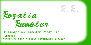 rozalia rumpler business card